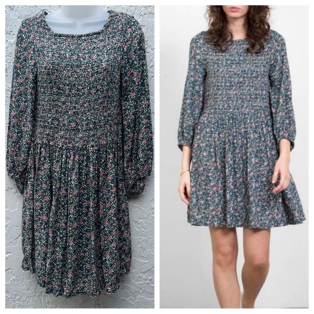 APIECE APART Olivia Smocked Mini‎ Dress Women Size 2